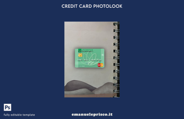 modello frontale photolook mastercard della Jordan Cairo Amman Bank in stile ver